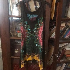 Ladies desigual v neck tank top